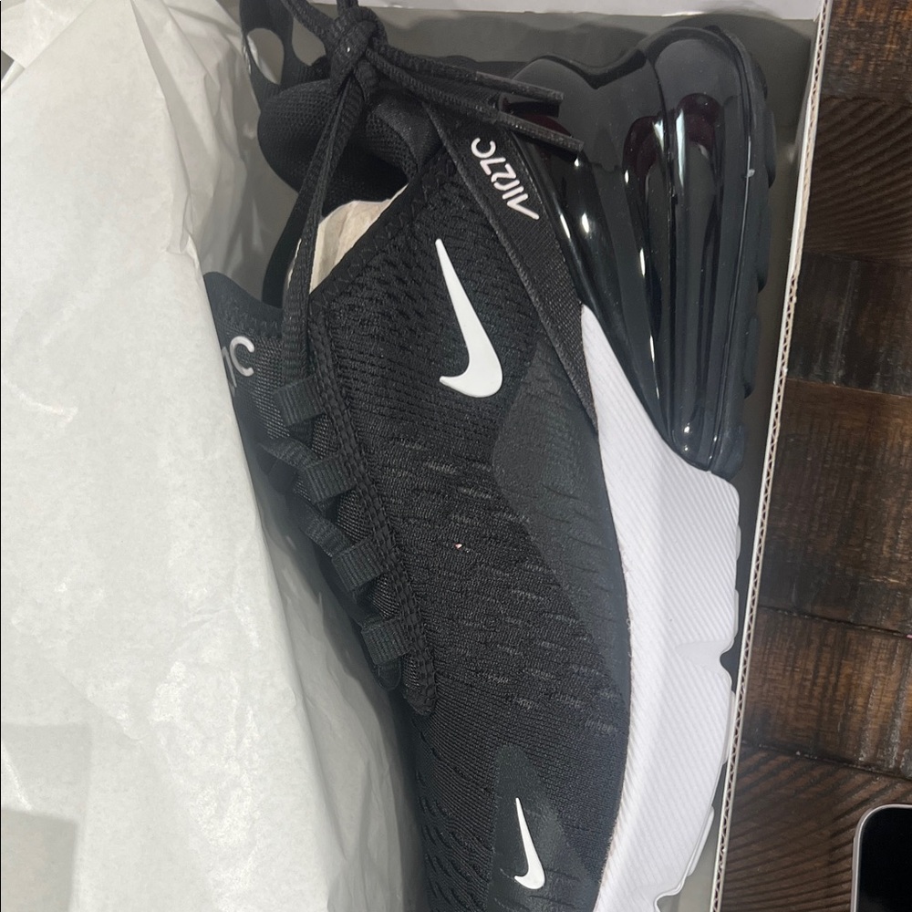 Nike Black and White Air Max 270 Sneakers
